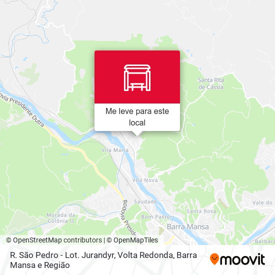 R. São Pedro - Lot. Jurandyr mapa