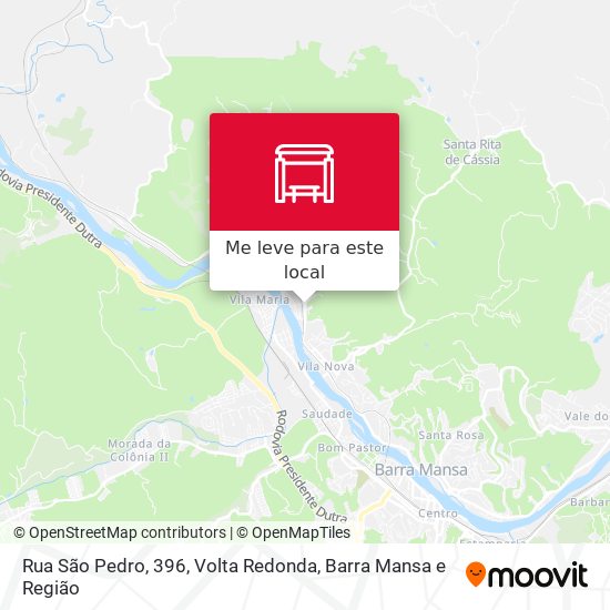 Rua São Pedro, 396 mapa