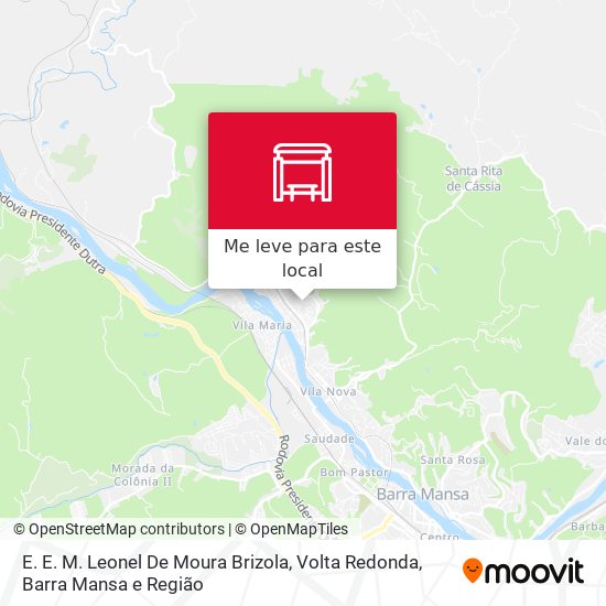 E. E. M. Leonel De Moura Brizola mapa