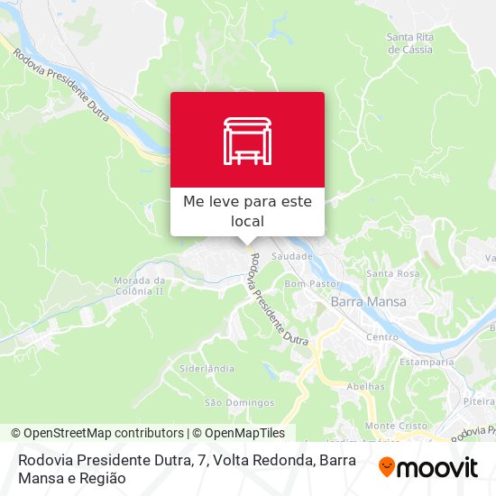 Rodovia Presidente Dutra, 7 mapa