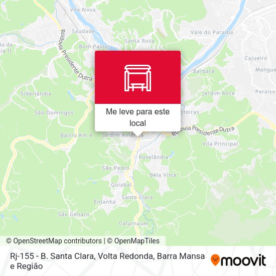 Rj-155 - B. Santa Clara mapa