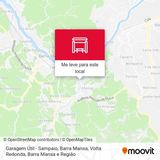 Garagem Útil - Sampaio, Barra Mansa mapa