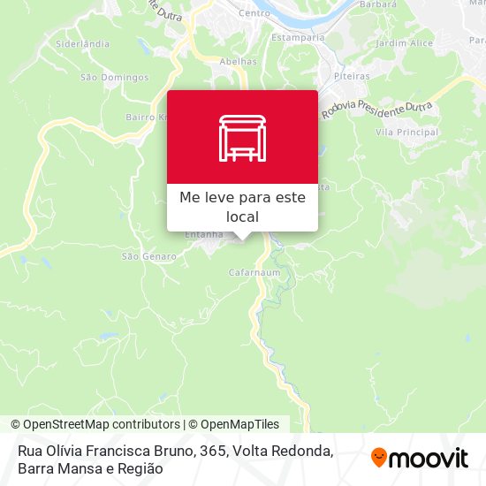 Rua Olívia Francisca Bruno, 365 mapa