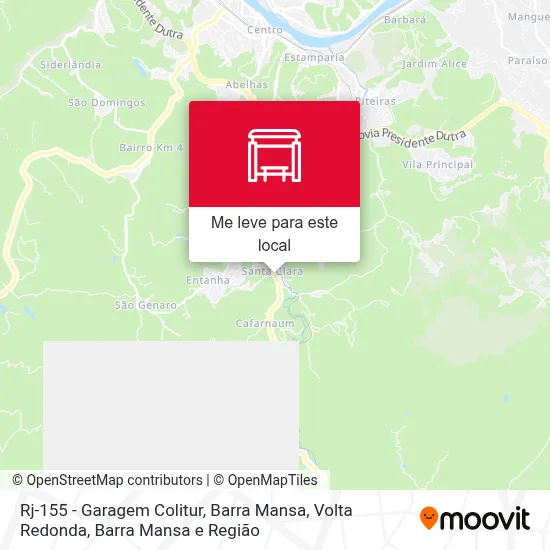 Rj-155 - Garagem Colitur, Barra Mansa mapa