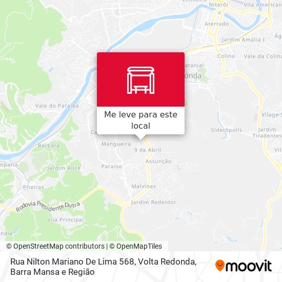 Rua Nilton Mariano De Lima 568 mapa
