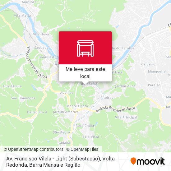 Av. Francisco Vilela - Light (Subestação) mapa