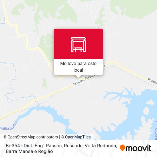 Br-354 - Dist. Eng° Passos, Resende mapa