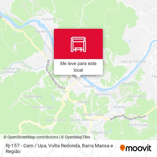 Rj-157 - Cem / Upa mapa