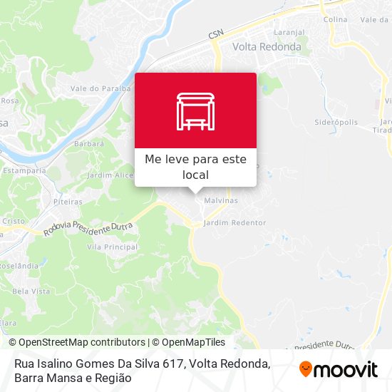 Rua Isalino Gomes Da Silva 617 mapa