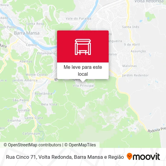 Rua Cinco 71 mapa