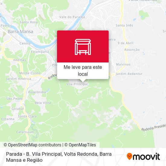 Parada - B. Vila Principal mapa
