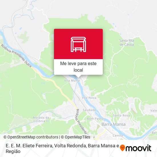 E. E. M. Eliete Ferreira mapa