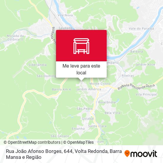 Rua João Afonso Borges, 644 mapa