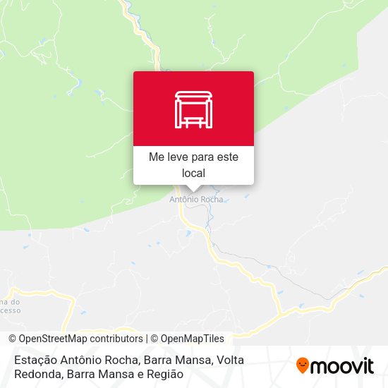 Estação Antônio Rocha, Barra Mansa mapa