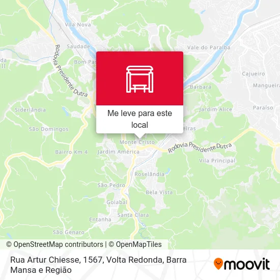 Rua Artur Chiesse, 1567 mapa