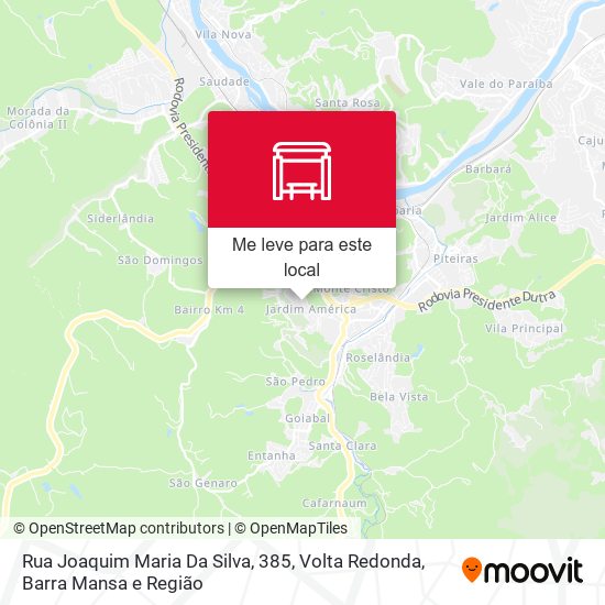 Rua Joaquim Maria Da Silva, 385 mapa