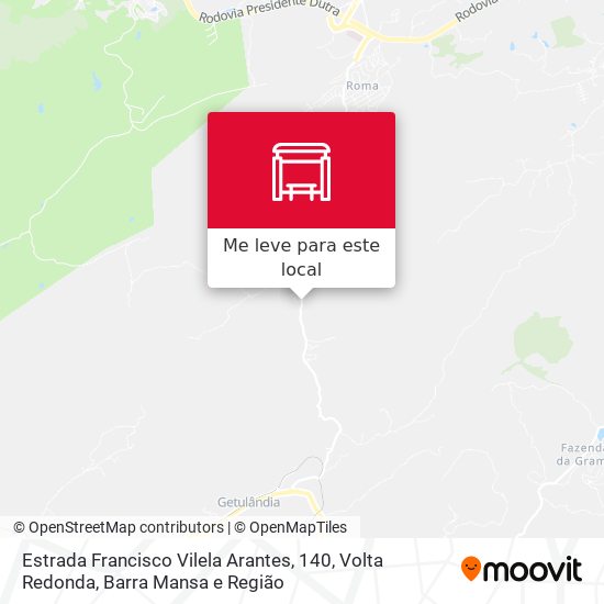 Estrada Francisco Vilela Arantes, 140 mapa