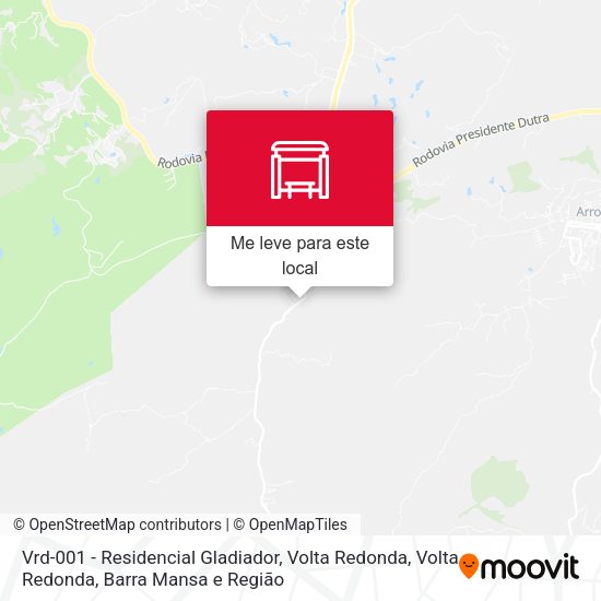 Vrd-001 - Residencial Gladiador, Volta Redonda mapa