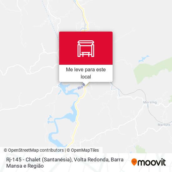 Rj-145 - Chalet (Santanésia) mapa