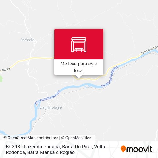 Br-393 - Fazenda Paraíba, Barra Do Piraí mapa