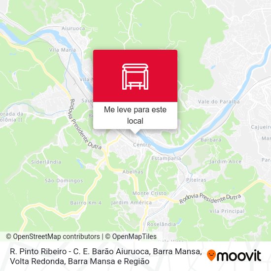 R. Pinto Ribeiro - C. E. Barão Aiuruoca, Barra Mansa mapa