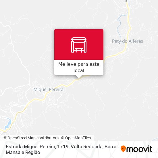 Estrada Miguel Pereira, 1719 mapa