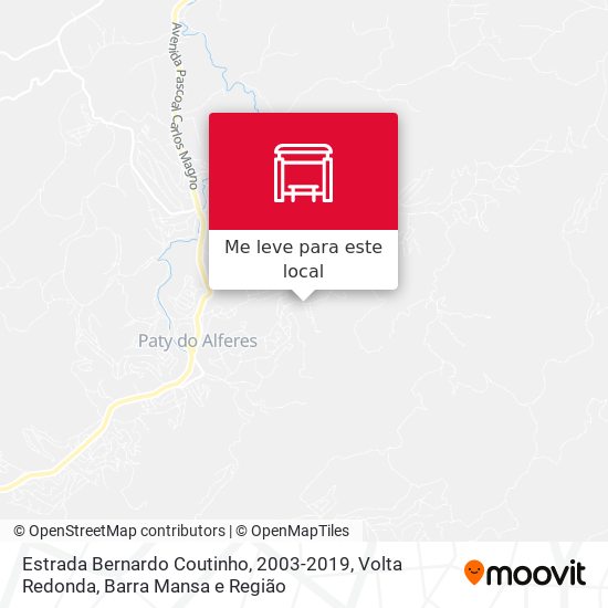 Estrada Bernardo Coutinho, 2003-2019 mapa