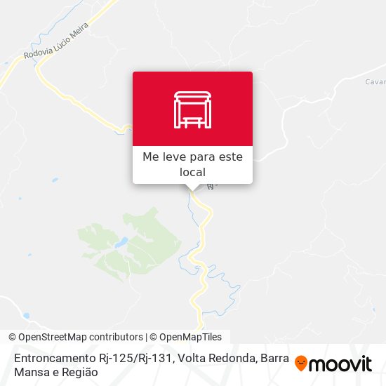Entroncamento Rj-125/Rj-131 mapa