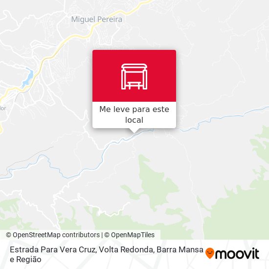 Estrada Para Vera Cruz mapa
