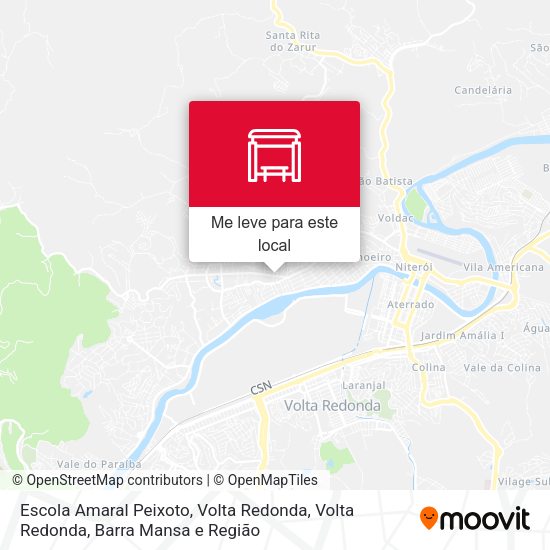 Escola Amaral Peixoto, Volta Redonda mapa