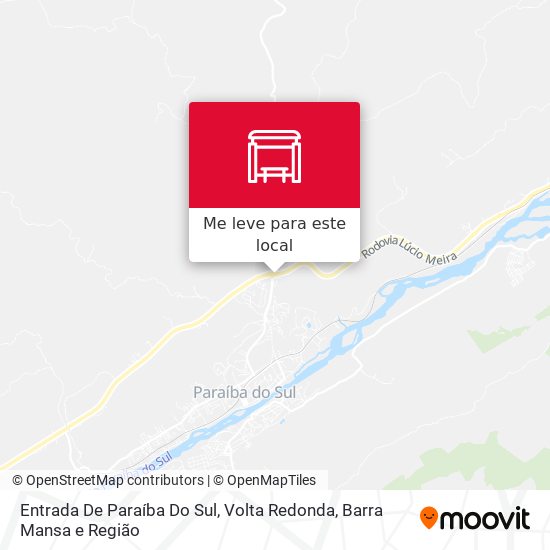 Entrada De Paraíba Do Sul mapa
