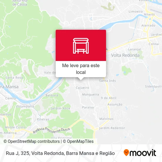 Rua J, 325 mapa