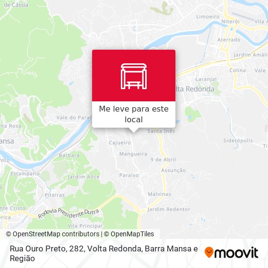 Rua Ouro Preto, 282 mapa