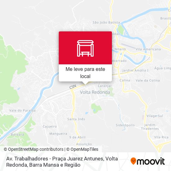 Av. Trabalhadores - Praça Juarez Antunes mapa