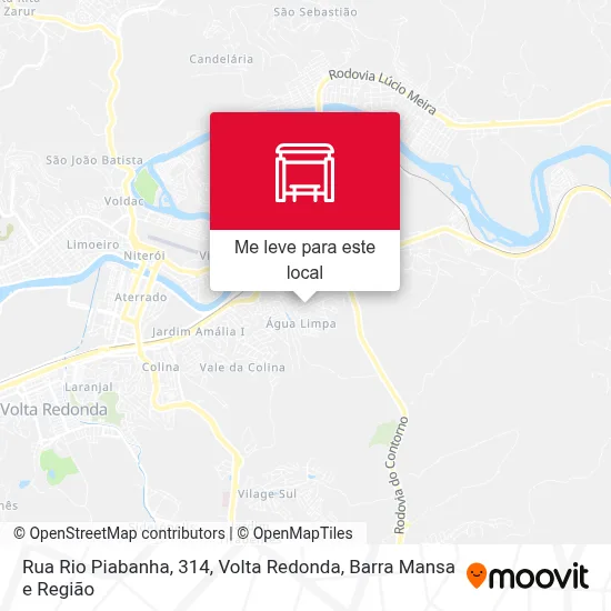 Rua Rio Piabanha, 314 mapa
