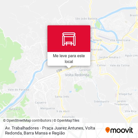 Av. Trabalhadores - Praça Juarez Antunes mapa