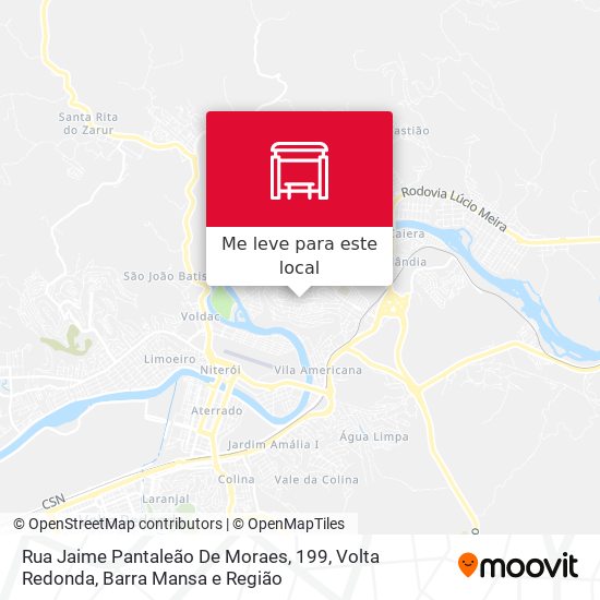 Rua Jaime Pantaleão De Moraes, 199 mapa