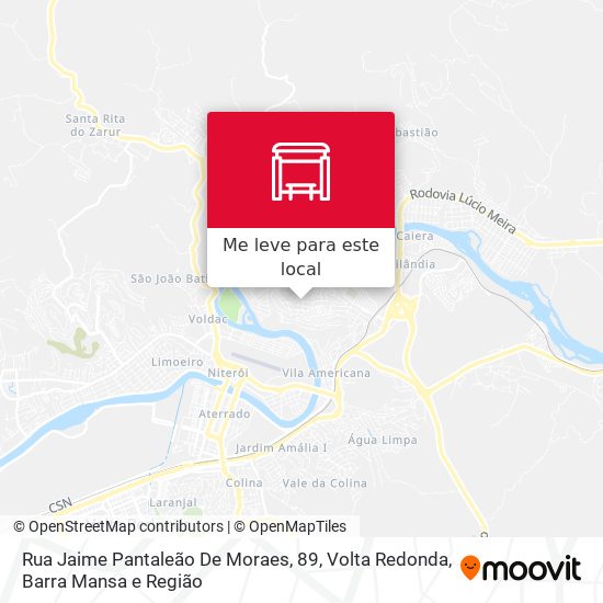 Rua Jaime Pantaleão De Moraes, 89 mapa