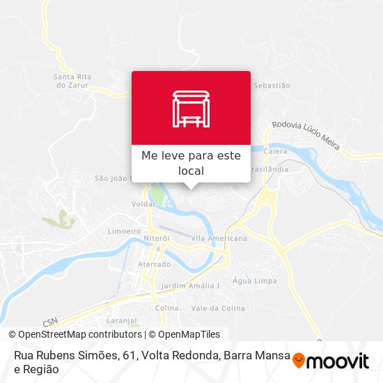 Rua Rubens Simões, 61 mapa