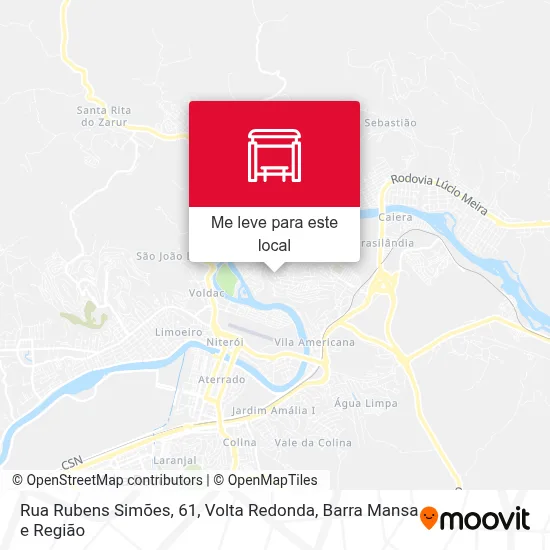 Rua Rubens Simões, 61 mapa