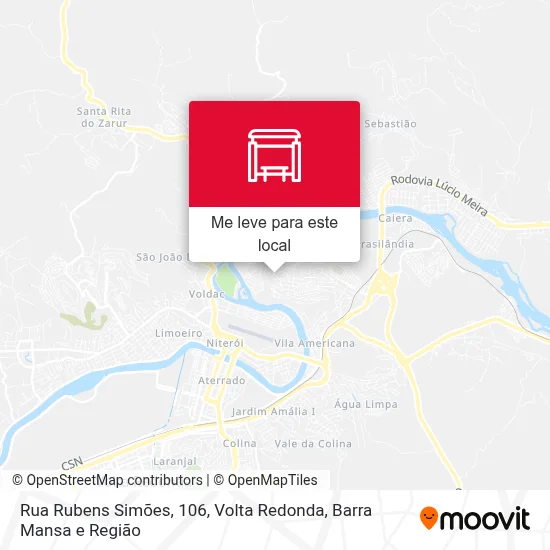 Rua Rubens Simões, 106 mapa
