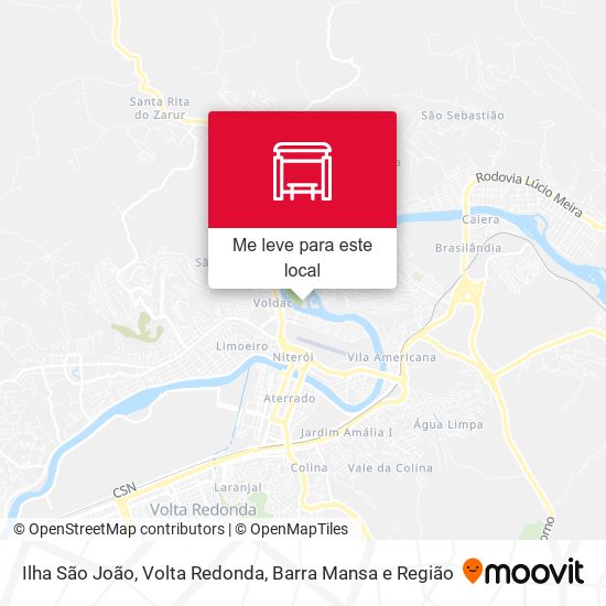 Ilha São João mapa