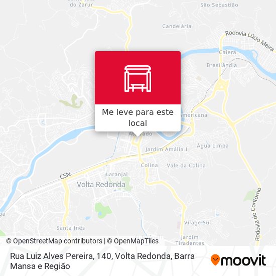 Rua Luiz Alves Pereira, 140 mapa