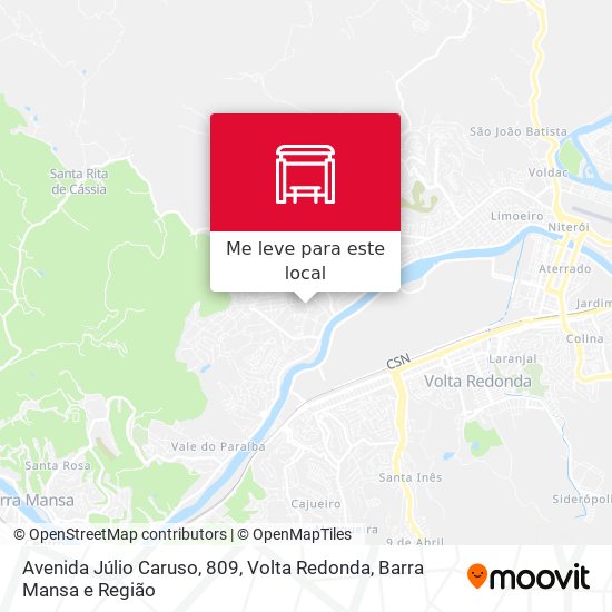 Avenida Júlio Caruso, 809 mapa