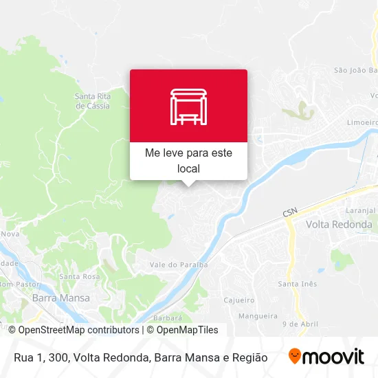 Rua 1, 300 mapa