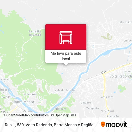 Rua 1, 530 mapa