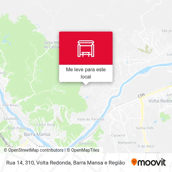 Rua 14, 310 mapa