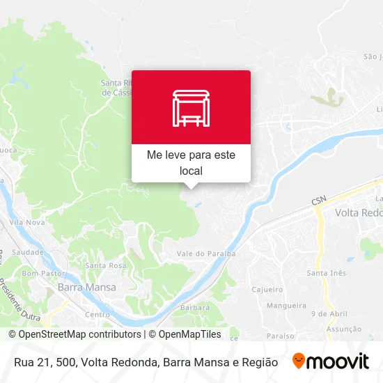 Rua 21, 500 mapa