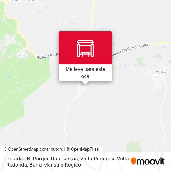Parada - B. Parque Das Garças, Volta Redonda mapa