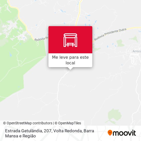 Estrada Getulândia, 207 mapa